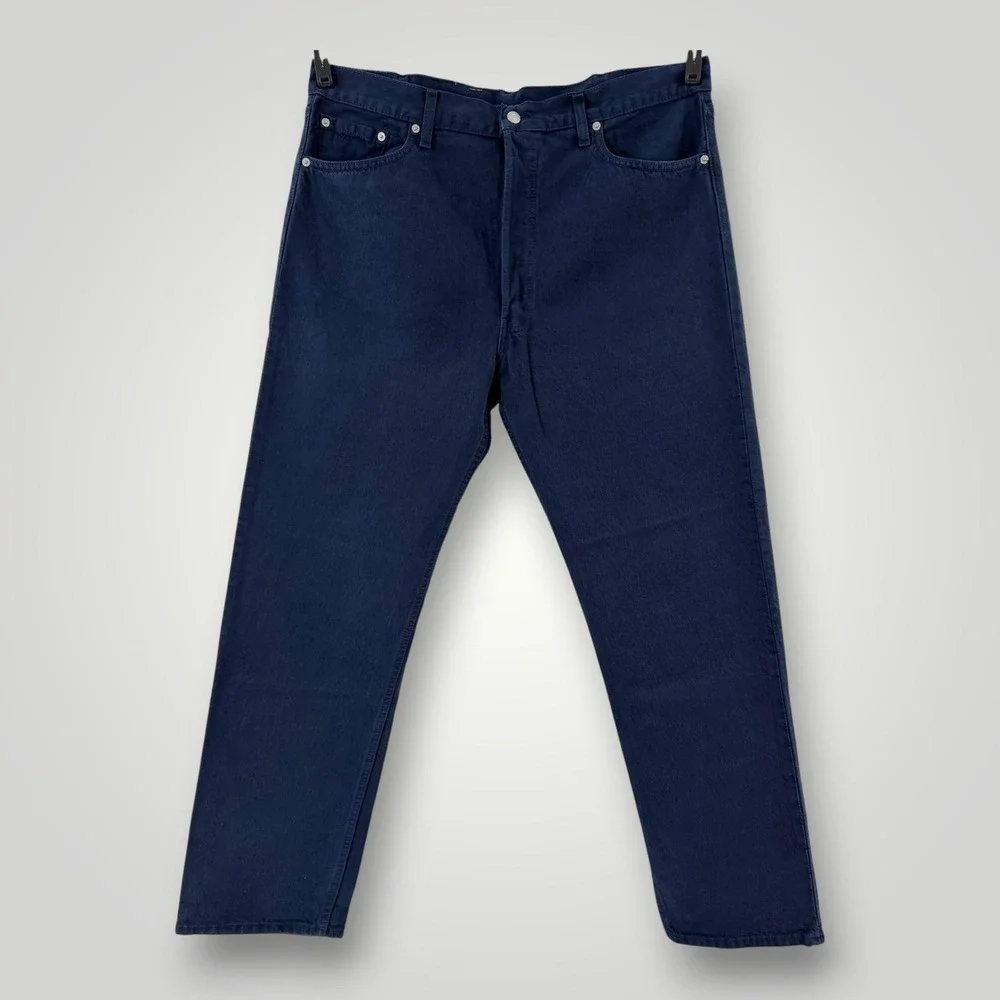 VTG Levi's 501 Jeans Mens 40x33 USA Made Dark Wash Button Fly Denim‎